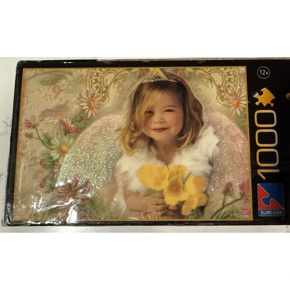 Kathleen Francour Angel Wishes Garden of Eden‎ 1000 Piece Jigsaw Puzzle Cottage